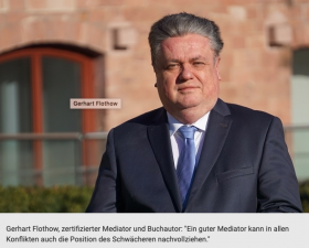 Wirtschaftsmediator Gerhart Flothow im Gespräch mit FONDS professionell ONLINE.